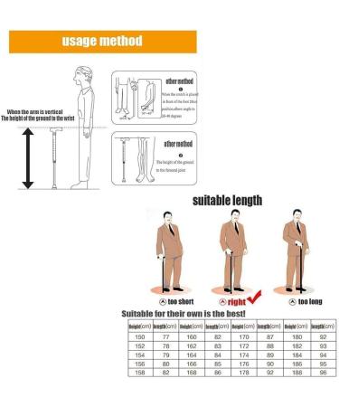 Adjustable Walking Stick Folding Walking Crutches Folding Walking Sticks with Handle 5 Height Levels Adjustable for Men or Women Mobility Stick Parent's Gift Handmade Smooth Sailing - Buy Online on GoSupps.com