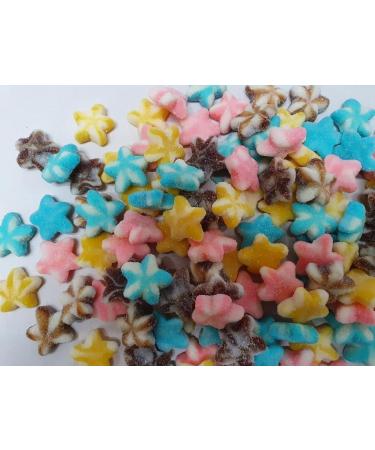 Fizzy Star Sweets | Multicoloured Stripy Treats | Halal (200g) - Buy Online on GoSupps.com