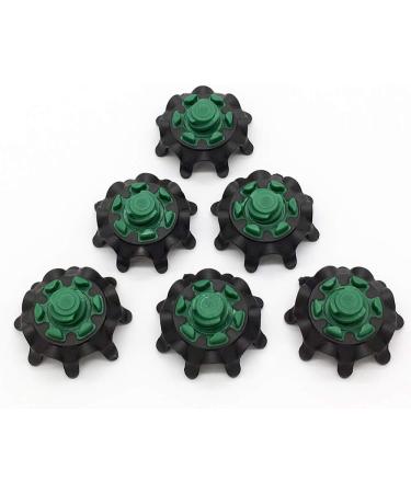 28 Count 5MM Fast Lock Golf Spikes - Easy Install Replacement Cleats in Black/Green - Buy Online on GoSupps.com