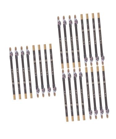 NOLITOY 24 pcs -in- Pencils for in Pencil Sharpener Eyebrow Women A Professional Built-in Tool 1 count (Pack of 1) Blackx3pcs