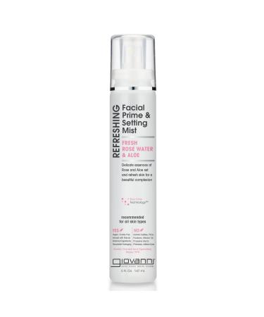 GIOVANNI Refreshes Skin for a Beautiful Complexion 5 oz. - Refreshing Facial Prime & Setting Mist with Fresh Rose Water & Aloe