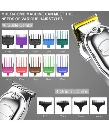 Professional Hair Clippers Kit - Cordless LED Electric Trimmer for Salon & Home Grooming - Washable & Adjustable Haircut Tools - Buy Online on GoSupps.com