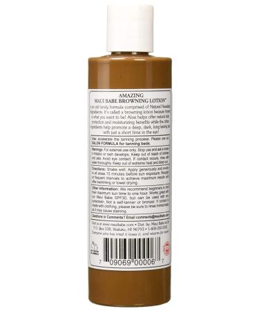 Hawaiian Dark Tanning Kit: Maui Babe Browning Lotion 8oz with Tanning Mitts - Sun Tan Lotion for Outdoor Tanning - 8 Fl Oz - Buy Online on GoSupps.com