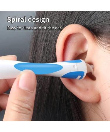 Reusable Spiral Earwax Remover Tool with 16 Soft Replacement Heads - Safe for Adults and Children - Buy Online on GoSupps.com