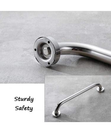 Bathroom Grab Bar Safety Support Rail Bathroom Shower Grab Bars - Silver Grab Bars for Bathtubs and Toliet Adjustable Handrail Assist Grab - Buy Online on GoSupps.com