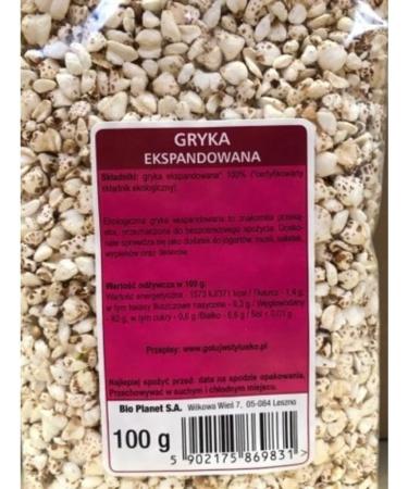  BIO PLANET Bio Planet Organic Expanded Buckwheat Oatmeal 100 g - Buy Online on GoSupps.com