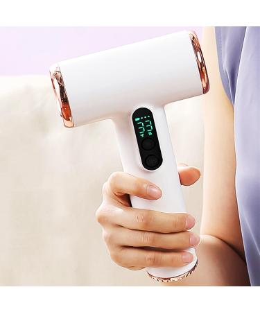 Protable Cordless Hair Dryers Type-C USB Rechargeable Blow Dryer w/Hot & Cold Wind 15000mAh Travel Hair Dryer for Women Kids Outdoor Camping Beaches White