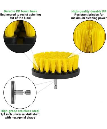 Infinitely Great Home Decor Center 3 Piece Tile Cleaning Brush Set - Buy Online on GoSupps.com