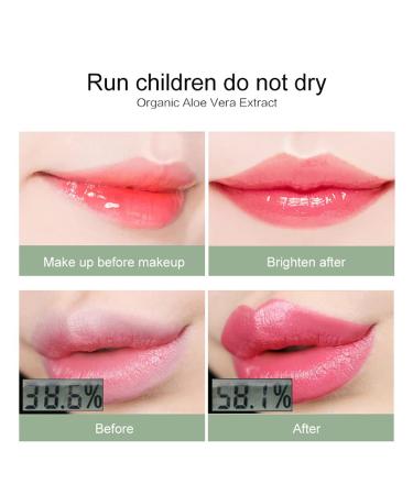 4 Pieces Aloe Vera Jelly Lip Balm Set - Magic Color Change Lipstick & Moisturizing Long-Lasting Lip Gloss - Buy Online on GoSupps.com