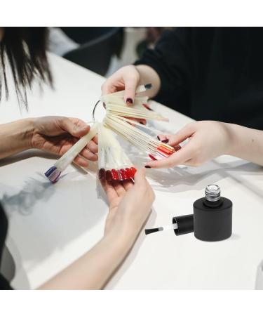 Flacons Vernis Ongles 10ml Mats Noirs en Verre Anti-lumi re Lot de 10 Bouchons et Pinceaux R utilisables pour Manucure Accessoires Nail Art et Rangement Produits Beaut  - Buy Online on GoSupps.com