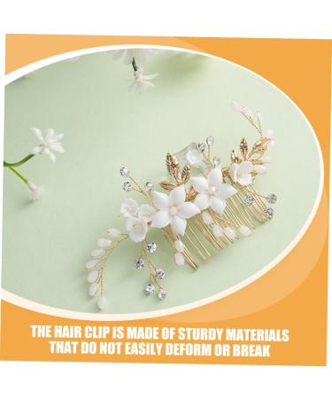 HAPINARY Bridal Headwear Hair Side Comb Flower Hair Comb Hair Accessories for Women Hair Accessories for Flower Hair Accessories Bride Headpiece Girl Headpiece Side Comb for Hair - Buy Online on GoSupps.com