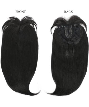 Yamel Hair Topper for Women 18 Darkest Brown Synthetic Hairpiece with Bangs - Straight Wiglets for Thinning Hair - Buy Online on GoSupps.com