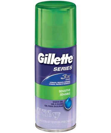 Gillette Series Shave Gel for Sensitive Skin, 2.5 Ounce - Buy Online on GoSupps.com