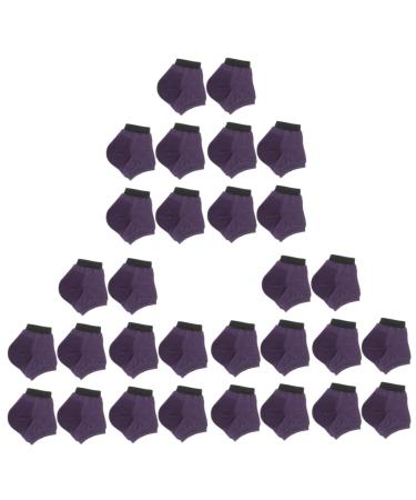 FRCOLOR 15 Pairs Moisturizing Socks Heel Sleeves for Cracked Heels Heel Protectors Ankle Foot Moisturising Socks Foot Spa Socks Foot Lotion Silicone Breathable Socks Summer Purple