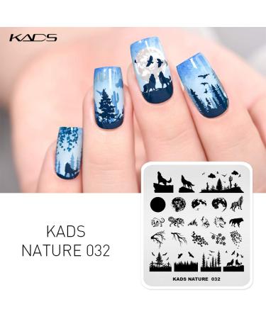 KADS Nail Stamping Plate NA032 - Nature Image Design for DIY Nail Art - Buy Online on GoSupps.com