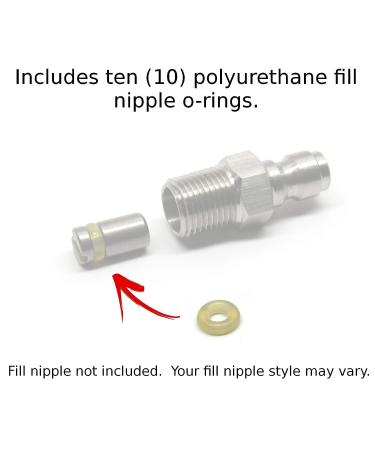 Captain O-Ring Paintball Fill Nipple O-Rings (10 Pack, 90 Durometer Polyurethane) - Buy Online on GoSupps.com