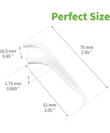 200pcs Triple Clean Dental Floss Sticks - Easy to Use Tooth Floss Picks for Fresh and Clean Mouth - Buy Online on GoSupps.com
