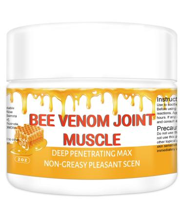 MRBOOHINET Organic Bee Venom Therapy Serum Professional Joint & Muscle & Bone Release Cream - 24 Hour Soothing Effective Release for Back Neck Hand Foot Knee Muscle Shoulder Hip Nerve