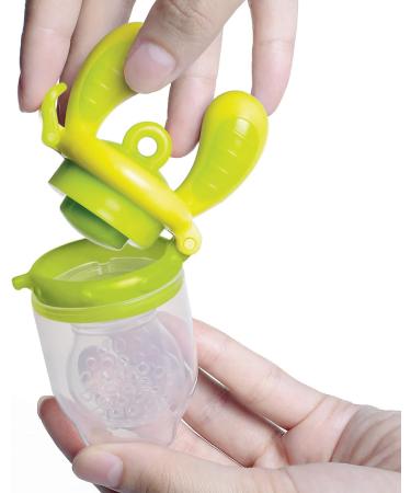 Kidsme Food Feeder Large Lime Green - Safe and Easy Feeding Solution for Babies - Buy Online on GoSupps.com
