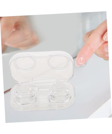 Solustre 12-Piece Contact Lens Case Set - Stylish Linen Storage Containers for Lenses & Cosmetics - Buy Online on GoSupps.com