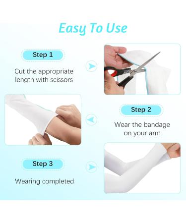 JFRHUDS 2 Rolls Wet Wraps for Eczema Wet Wraps Bandage for Eczema Wet Wrap Therapy 3.54" x70.87" White - Buy Online on GoSupps.com