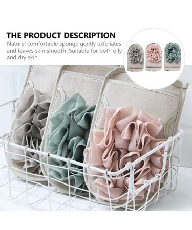 Buy Cabilock 3pcs Double Sided Bath Towel Sponges | Exfoliating Loofah & Back Scrubber | International Shipping Available - Buy Online on GoSupps.com