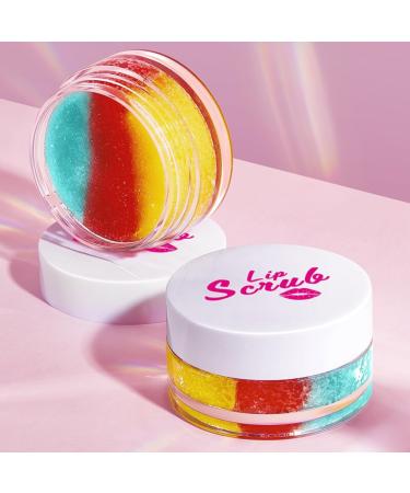 Tri-Color Lip Scrub Exfoliator 20g - Stay Smooth & Repair Cuticle Lock in Moisture Gentle Lip Exfoliator Scrub for Soft Lips Hydrating and Nourishing Perfect for Dry and Flaky Lips - Buy Online on GoSupps.com
