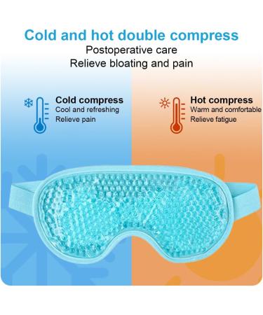 AYVRUOP Eye Mask Cooling Mask Face Cooling Mask for Migraines Headaches Swollen Tired Eyes Dark Circles Sinus Pain Ice Eye Mask (Blue) - Buy Online on GoSupps.com