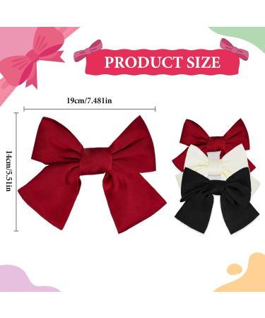 Acwoo Satin Loop Hair Clip - 90s Inspired Hair Loops for Girls & Women | Perfect for Halloween Christmas Parties & Evening Events - Buy Online on GoSupps.com