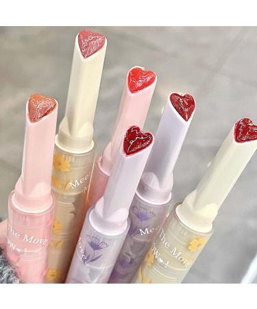 Buy 3 Colors Jelly Lipstick | Tinted Heart Shape Lip Stain | Long Lasting Hydrating Lip Gloss - Buy Online on GoSupps.com