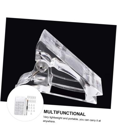 DOITOOL 3 Sets Nail Set Manicure Accessory Gel Kit for Nails Diy Nail Forms Plastic Finger Extension Clip Professional Nail Clips Nail Gel Stainless Steel and Nylon Fiber White Scale Tool - Buy Online on GoSupps.com