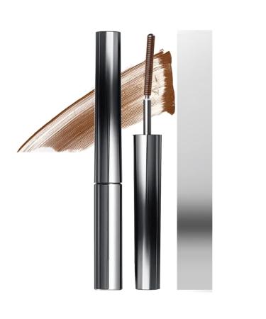 3D Curling Eyelash Iron Mascara - 2 colors Iron Brush Mascara Iron Strong Mascara Metal Tiny Tube Waterproof Makeup Mascara (Curling Brown) Curling Brown
