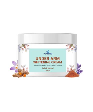 P ELARMINA Advanced Underarm Skin Bleaching Cream For Women & Men 50 gm | Vitamin C | Niacinamide | Collagen| Vitamin E | Non Greasy | Dark Spot Corrector - (Pack of 1)