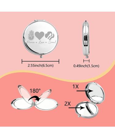 Peace Love Girl Scouts Symbol Compact Mirror - Great Gift for Daughter or Niece - Buy Online on GoSupps.com