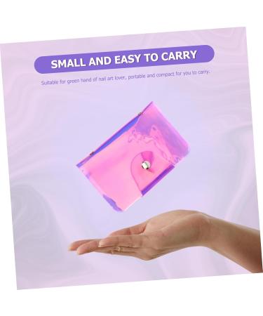 Ipetboom Nail Art Card Holder Manicure Art Plate Holder Multi-card Position Bag Nail Art Stamping Bag Nail Stencils Nail Art Organizer Nail Art Pouch Printing Storage Bag Pink As 19x14.5cm Pink - Buy Online on GoSupps.com