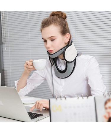 Safwel Neck Brace Collar - Adjustable Inflatable Neck Support for Cervical Spine Care | International Shipping - Buy Online on GoSupps.com