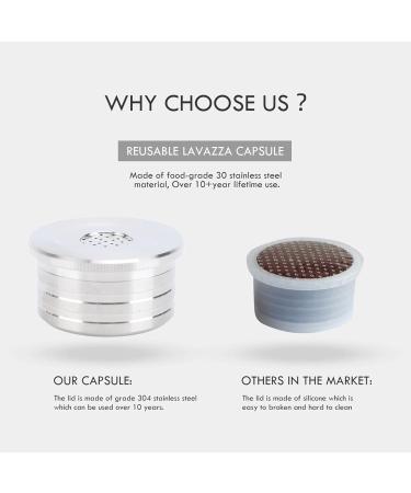 Kit de Capsules de caf R utilisables Dosette de caf R utilisable en Acier Inoxydable pour Machine caf Facile Nettoyer Go t personnalis (avec filtres en papier Brosse Cuill re Avec Filtres en Papier Brosse Cuill re Presse - Buy Online on GoSupps.com