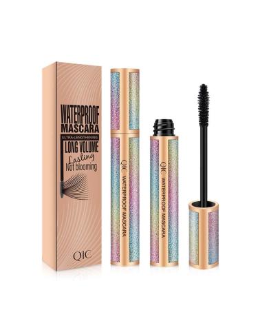 4D Silk Fiber Lash Mascara - Waterproof, Smudge-proof, Lengthening & Thickening - Long Lasting & Hypoallergenic Formula - Black 1.4oz - Buy Online on GoSupps.com