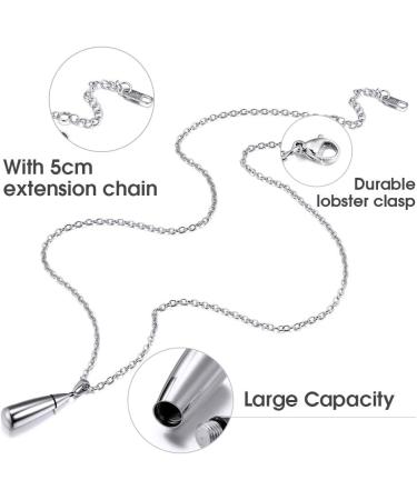 Personalized Prosteel Urn Chain Cross Necklace 18k Gilded Memorial Ash Pendant with Stainless Steel Chain | Life Tree Trailer Jewelry - Buy Online on GoSupps.com