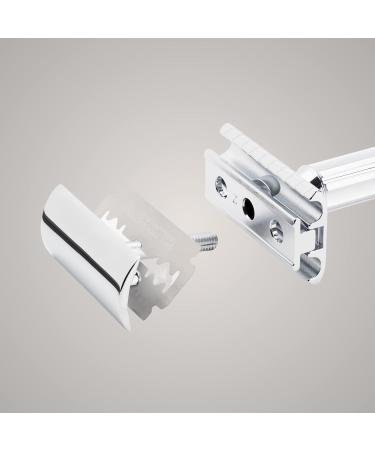 Mercury Adjustable Razor Plane 510C - Classic Chrome Two-Part Design for Wet Shaving Zinc Die Cast & Brass Handle Made in Germany - Buy Online on GoSupps.com