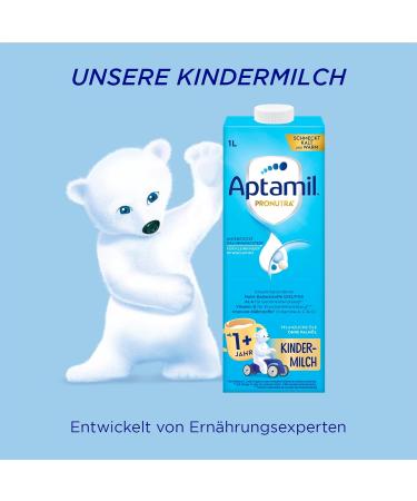Aptamil Children's Milk 1+ (6-Pack) - Ready to Drink Nutritional Formula with Vitamins A C D Omega-3 Calcium & Iodine - No Palm Oil - 1 Liter - Buy Online on GoSupps.com