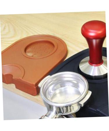 ABOOFAN Coffee Pad Coffee Mat Coffee Tamping Stand Espresso Tamper Mat Anti Mat Tamper Pad Non-Slip Black 22*16CM - Buy Online on GoSupps.com