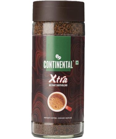 Conti'nental Coffee Continental Xtra Coffee Powder 100G Jar + 100G Refill Pouch Combo | Strongest Instant Coffee | 1 * 100G Jar & 2 * 50G Pouch | 200 Gram - Buy Online on GoSupps.com
