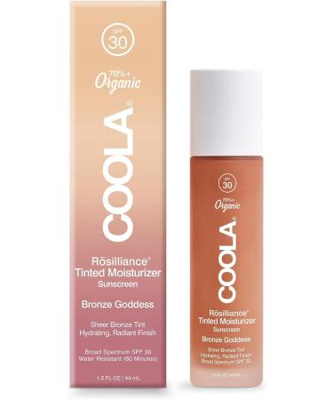 Coola Rosilliance SPF 30 BB+ Mineral Tinted Sunscreen - Sheer & Luminous Finish - 70% Organic - Dermatologist Tested - 44ml - Bronze Goddess - Buy Online on GoSupps.com