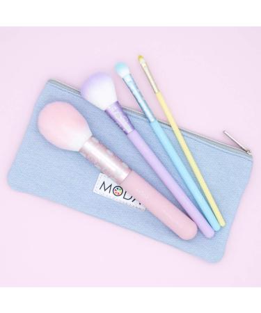 MODA Royal & Langnickel 5pc Posh Pastel Face Makeup Brush Kit - Complete Set with Pouch Blush Highlighter Shader & Lip Brushes - Multi-Color for Flawless Looks - Buy Online on GoSupps.com