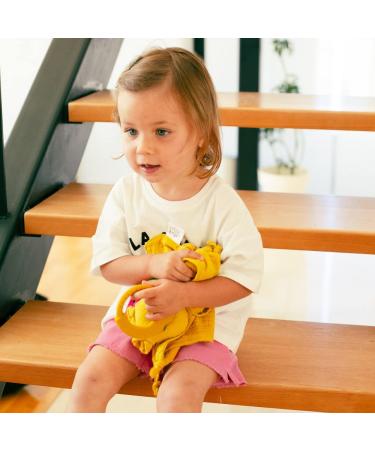 Doudou Bear Set - Soft Grey Bib & Teething Ring for Babies | International Shipping Available - Buy Online on GoSupps.com