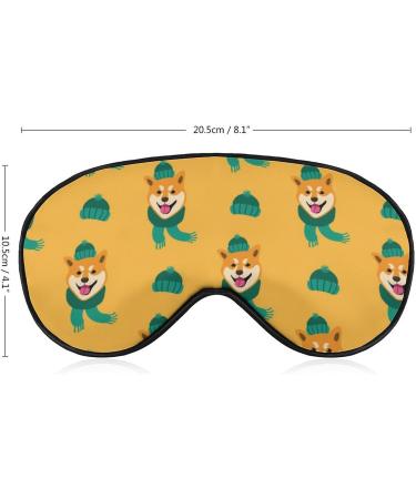 Shiba Inu Dog Sleep Mask - Funny Eye Cover for Sleeping - Adjustable Strap - Blocks Light for Night Travel - Men and Women - Buy Online on GoSupps.com