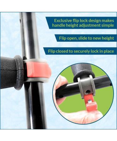 York Nordic Spring Cushion Crutches | Ideal for Sports Injuries & Travel | Adjustable Heights 47-66 inches | Compact Travel Size 22 inches | Black - Buy Online on GoSupps.com