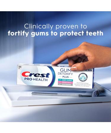Crest Pro-Health Gum Detoxify Plus Toothpaste 4.5 oz Pack of 3 - Antibacterial Fluoride Toothpaste Sensitivity Protection Whitens Teeth Anticavity Plaque Control - Buy Online on GoSupps.com
