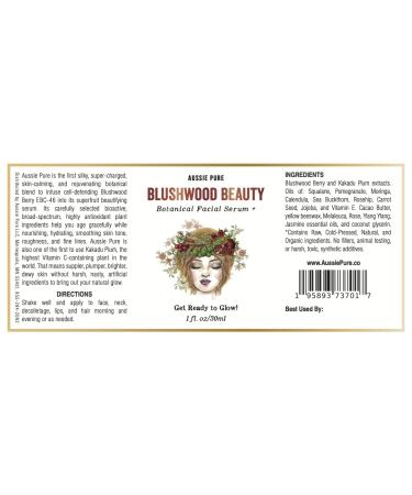 Blushwood Beauty Botanical Facial Serum+ | 3-in-1 Skin Lips & Hair Support | Lab-Tested 30ml | International Shipping Available - Buy Online on GoSupps.com